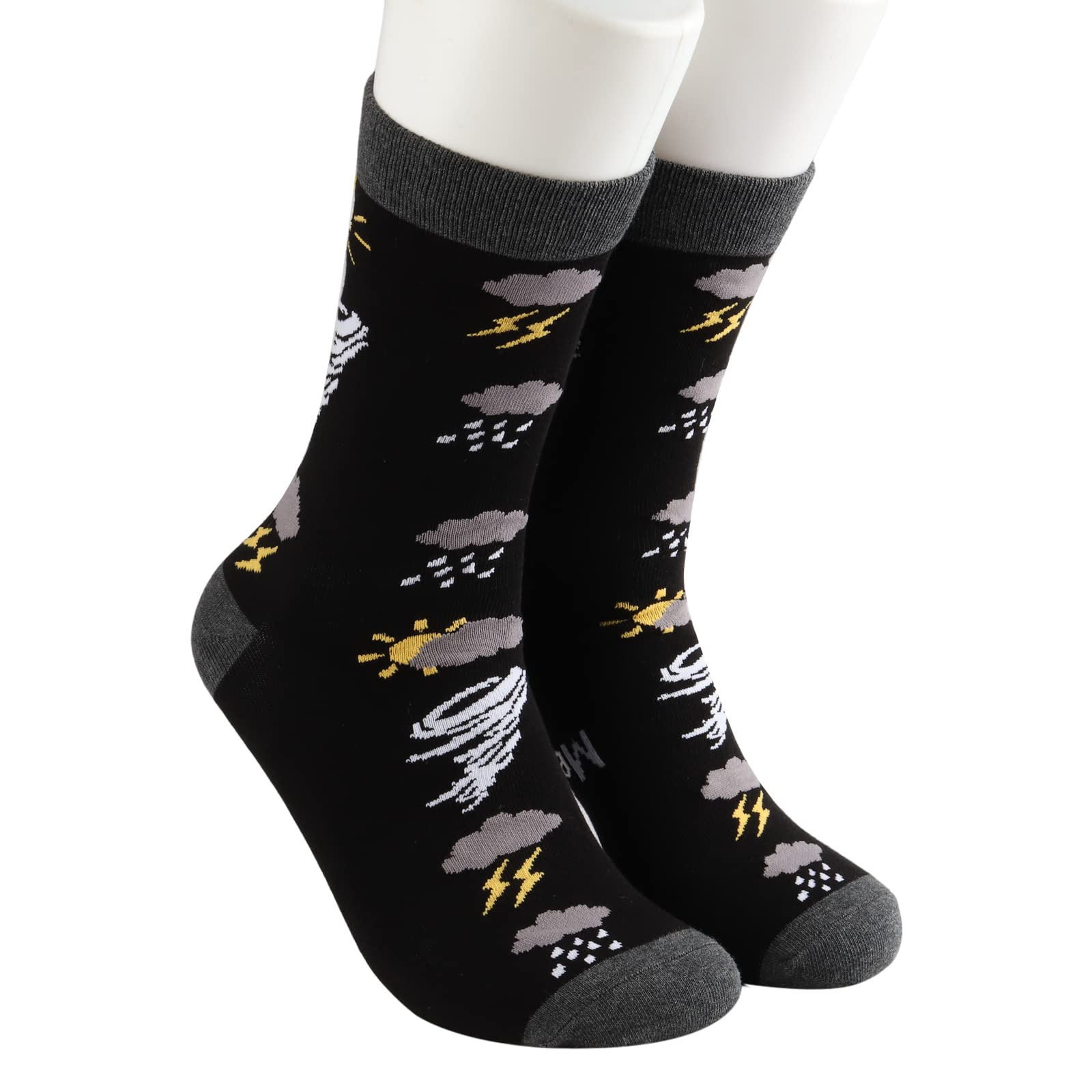 MBMSO Funny Meteorology Gifts 2 Pairs Trust Me I'm a Meteorologist Socks Gifts for Weather Lover Socks Future Weatherman Gift
