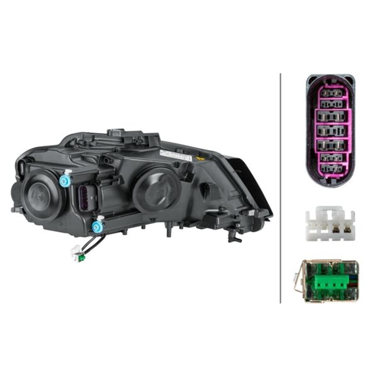 HELLA 1LL 009 648-411 LED/Bi-Xenon-Projecteur principal - pour p.e. Audi A3 (8P1) - ECE - pour circulation à gauche - gauche