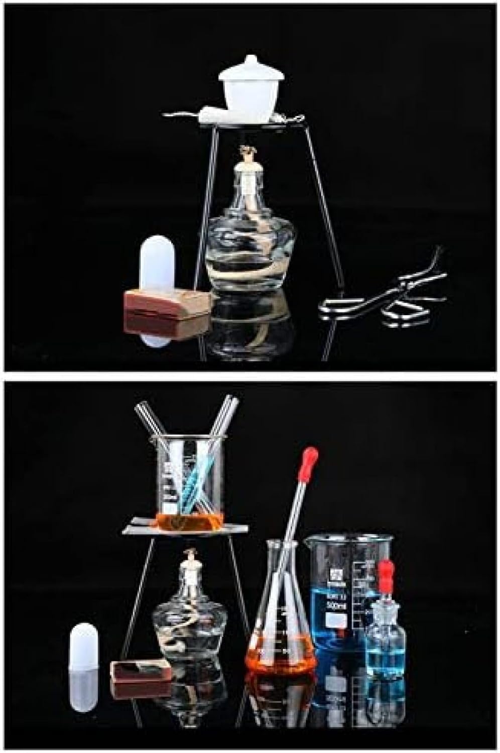 Set Completo di Attrezzature da Laboratorio per La Famiglia di Studenti di Chimica, Kit di Strumenti in Vetro per La Ricerca E Gli Esperimenti di Scienze Industriali