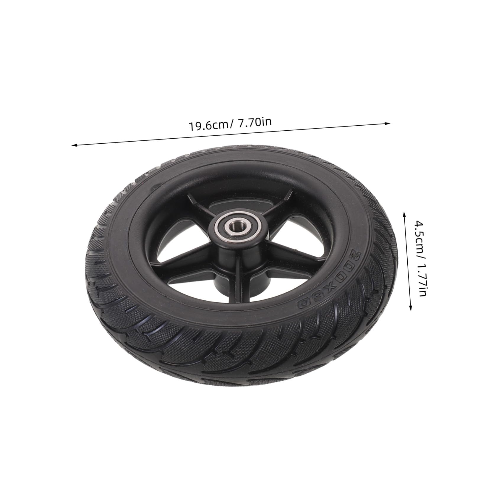 ifundom 2 Ruedas De Repuesto Para Scooter Xcm Neumáticos De Servicio Ruedas Negras Para Accesorios Pesados Repuesto Delantero Goma Trasera Sólida Para Mantenimiento