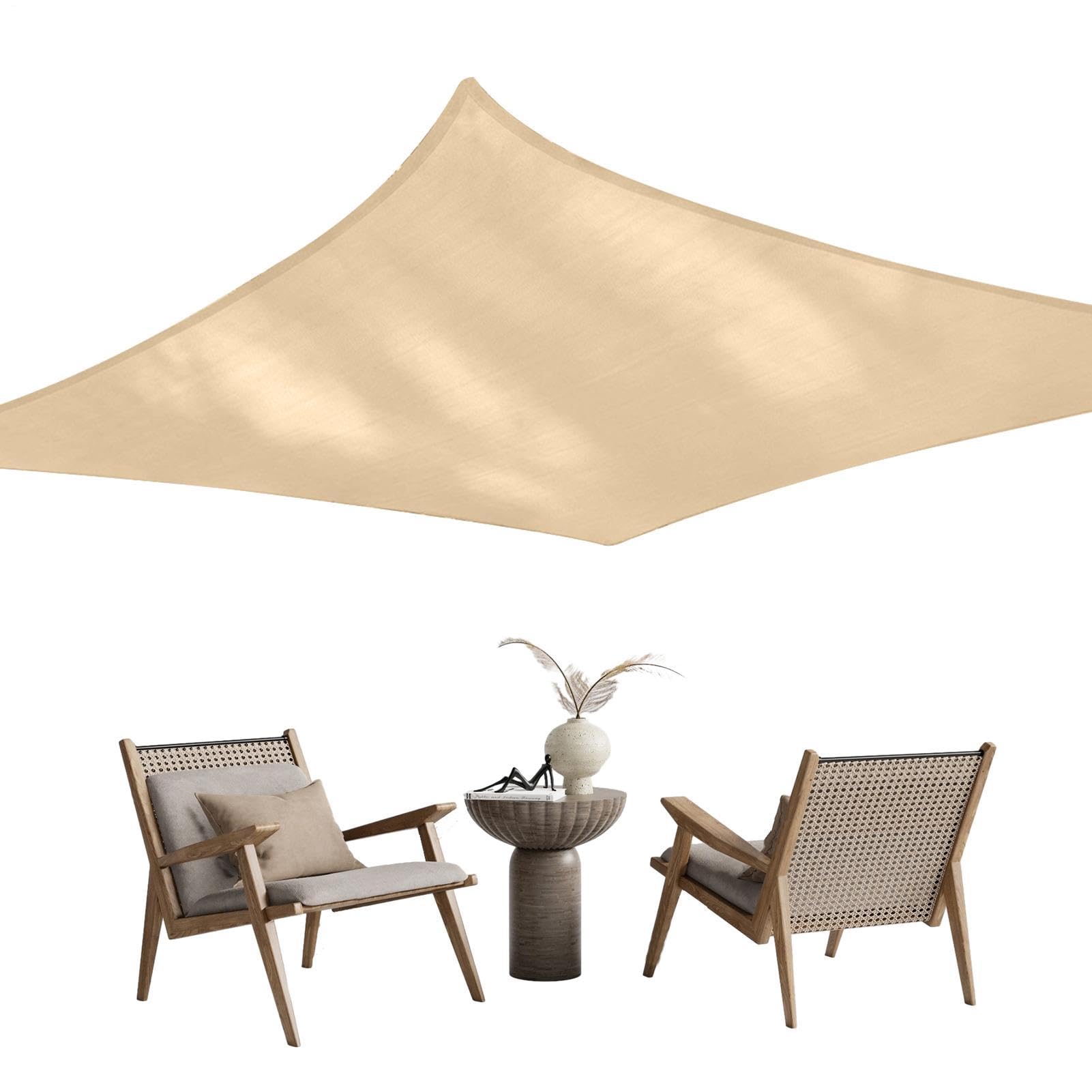 Toldo vela de sombra impermeable de tela Oxford 420D rectangular para exterior