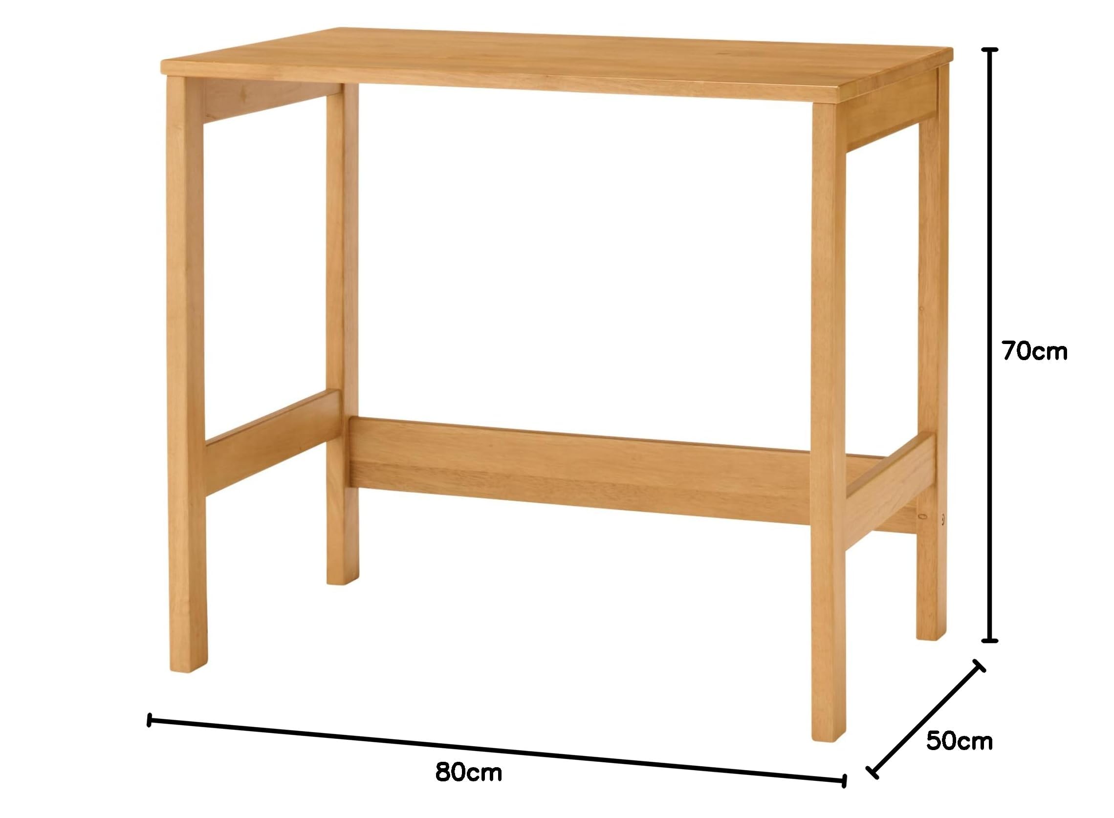Amazon | 木製コンパクトデスク 幅80×奥行50×高さ70cm | 机 | 文房具