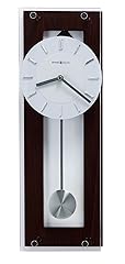 Howard Miller Emmett Wall Clock II, Espresso Finish Silver Finished Pendulum, Wenge Style Chrome