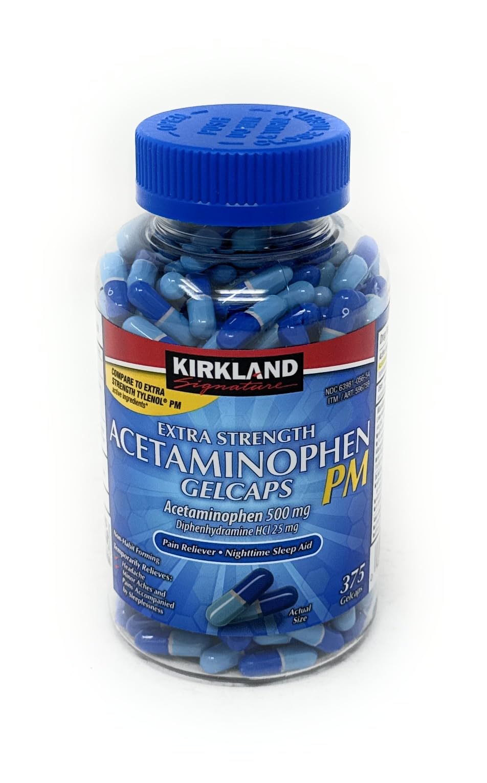 [BRSWIFAPAIJWG3LC] Cos11 Kirkland Signature Extra Strength Rapid Release Acetaminophen 500mg Pm Pain Fever Reducer Nighttime Sleep Aid 375 Gelcaps
