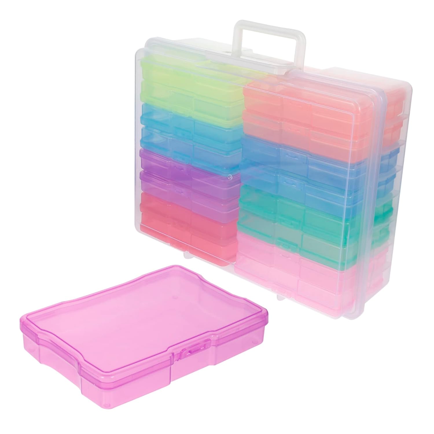 Milisten Photo Box Dimond Picture Bead Container Photo Organizer Box 1