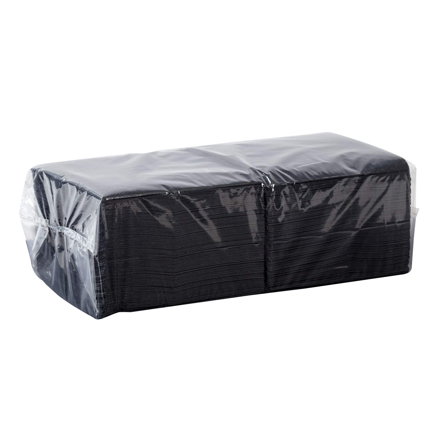 AmerCare Servilletas negras para bebidas, 24 x 24 cm, caja de 1000 unidades