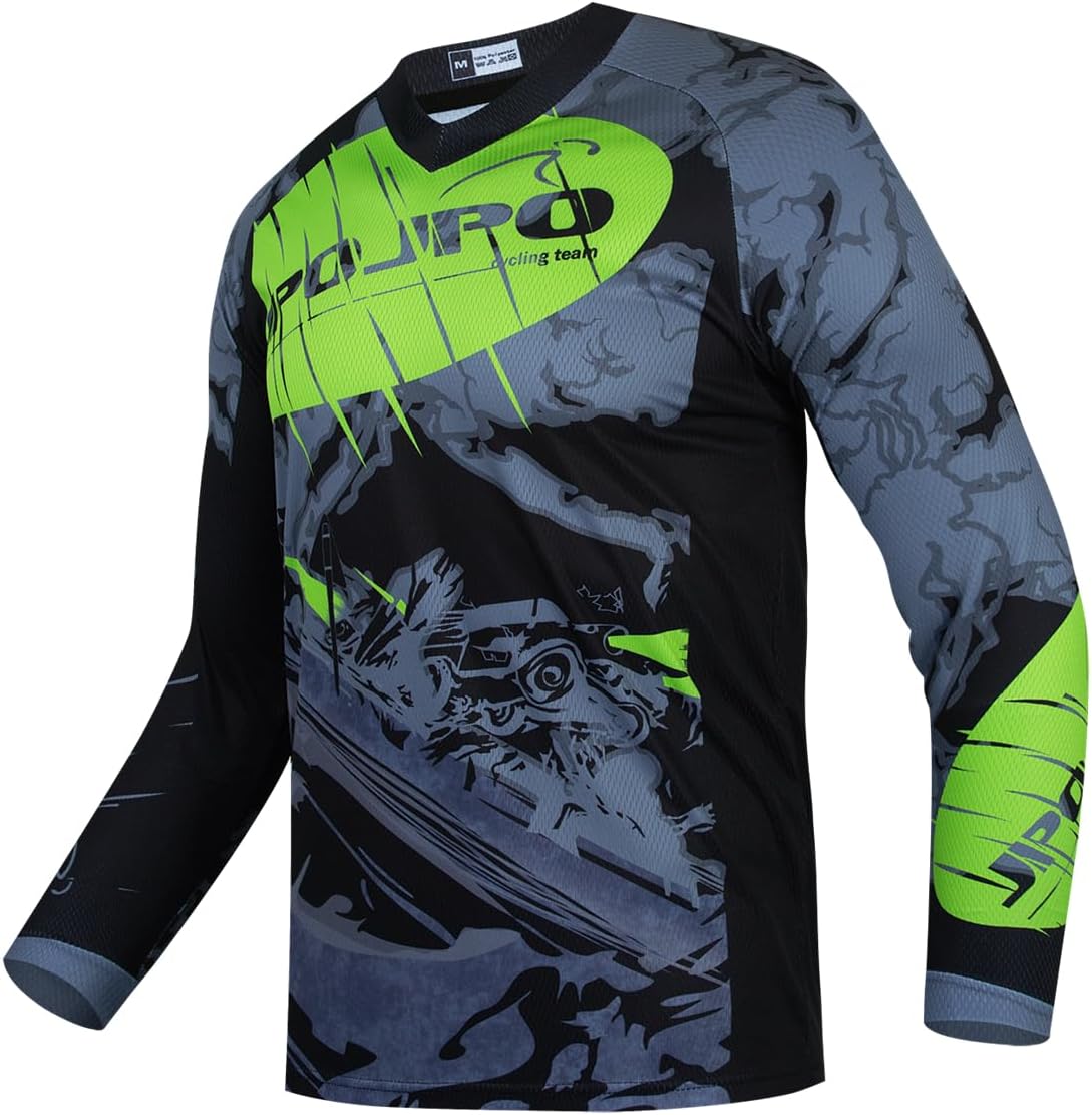 PSPORT Dirt Bike Jersey for Youth, Kids Motocross Shirt Long Sleeve Children Downhill Jerseys for Motorcycle