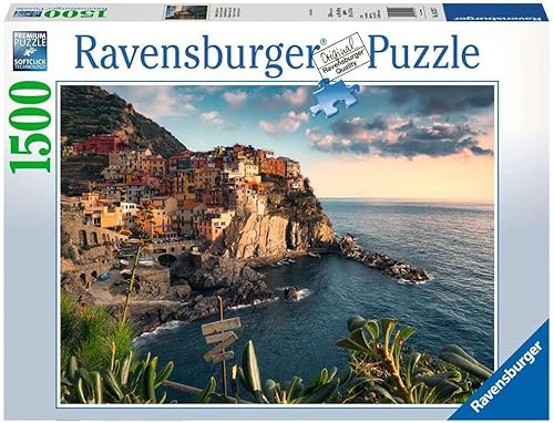 Ravensburger 16227 Cinque Terre Viewpoint  Puzzle de 1500 piezas para adultos cada pieza es única tecnología Softclick significa piezas encajan
