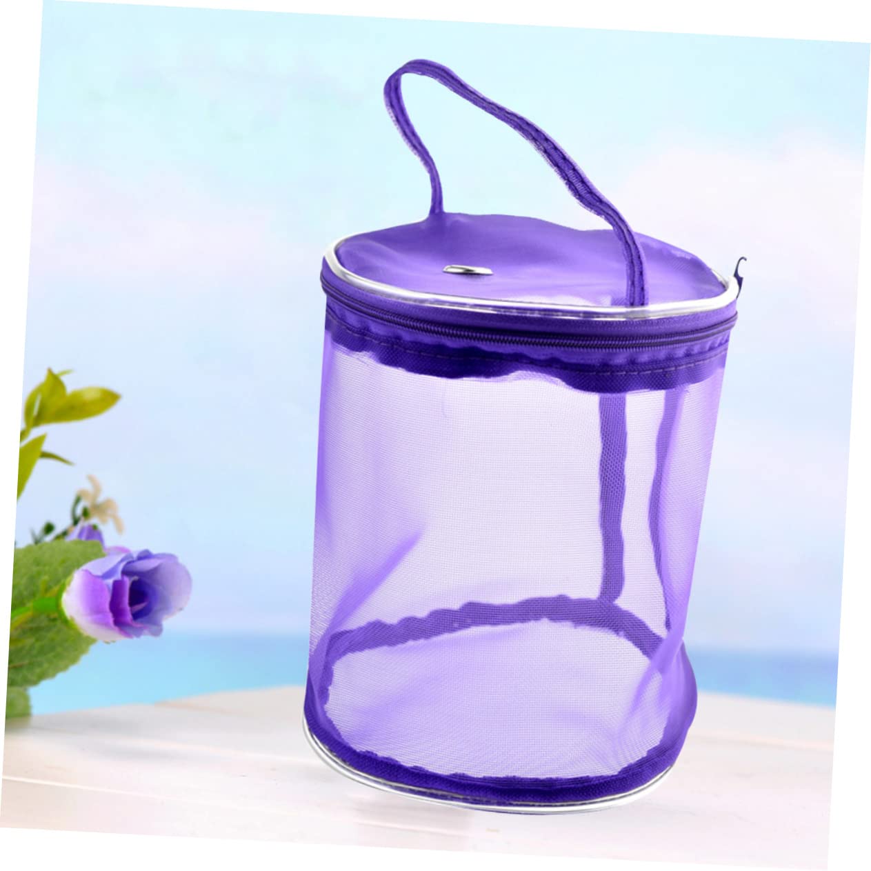 KOMBIUDA Borsa Portaoggetti per Filati da Maglia 3 Pezzi in Materiale Naturale per Casa E Viaggio