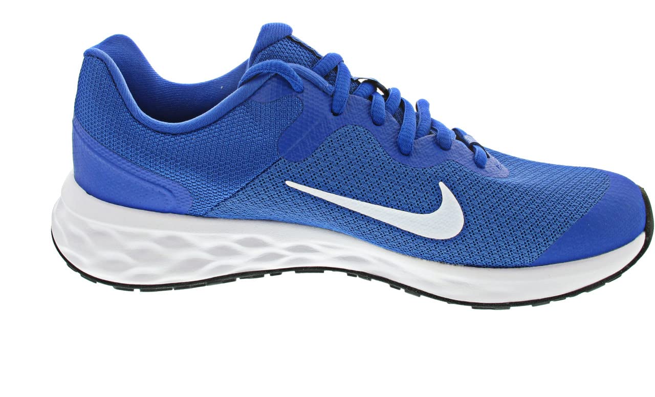 NIKE Revolution 6, Zapatillas de Gimnasia Unisex niños, Game Royal White Black, 38.5 EU