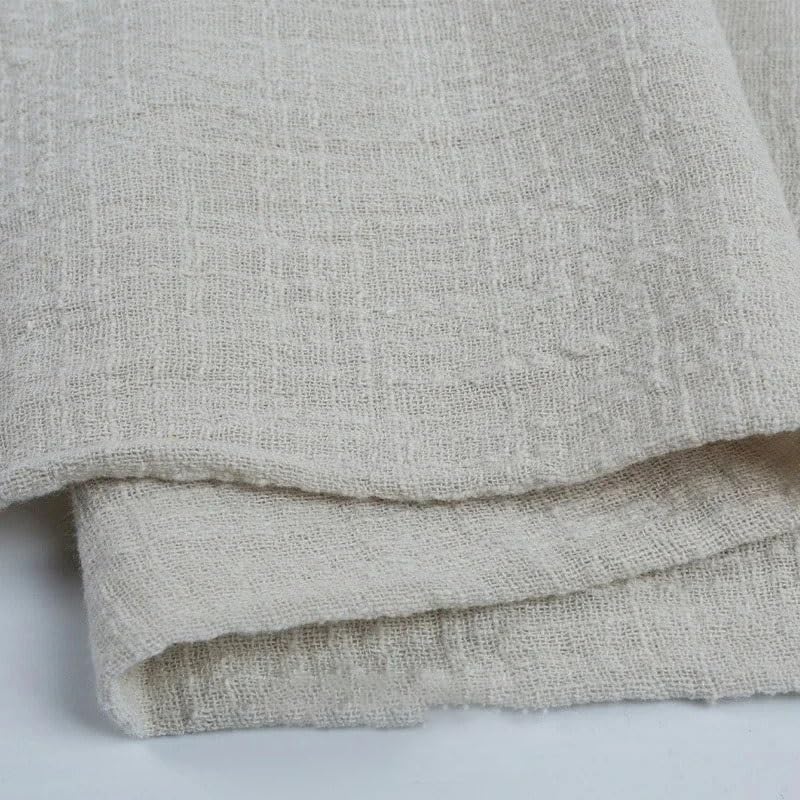 50 Piezas de servilletas de Gasa de Tela Costura, decoración de mesas(Light Gray)