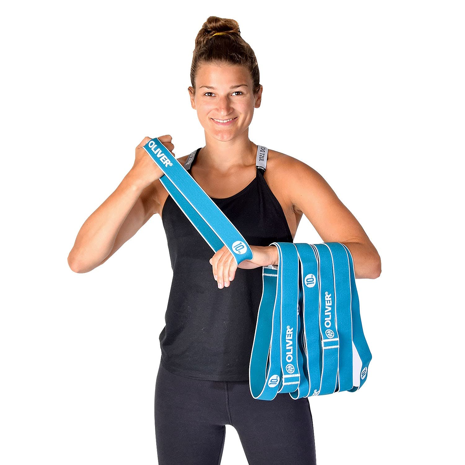 Oliver Tex-O Resistanceband 10 kg mittel 10er Set Widerstandsband Booty Band
