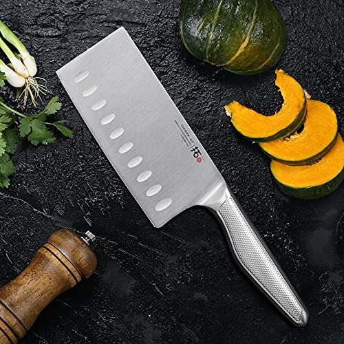 Foto von TURWHO Professionelles Hackmesser High Carbon Edelstahl Küchenmesser Deutsch 1.4116 Stahl Kochmesser 16.5cm