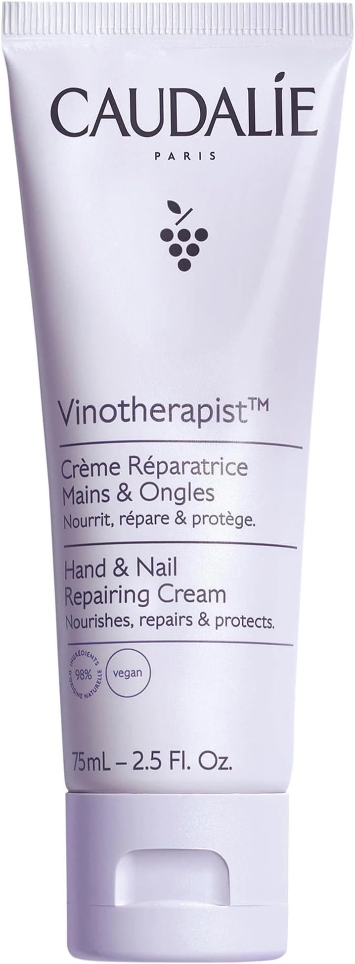 Vinotherapist Hand and Nail Cream with Shea Butter and Grapeseed Oil, Vegan and Dermatologically Tested - 75 mL