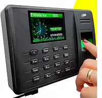 Relógio de Ponto Biométrico Digital KP-1028, Display LCD 2.4 Polegadas, Cartão ID Proximidade, Bivolt, USB, 1000 Impressões Digitais