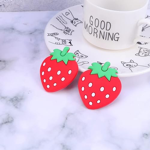 Miniatura 9 de 10 unids fresa refrigerador imán etiqueta vegetal fruta pizarra blanca etiqueta de frutas imanes de nevera para decoración de oficina en casa