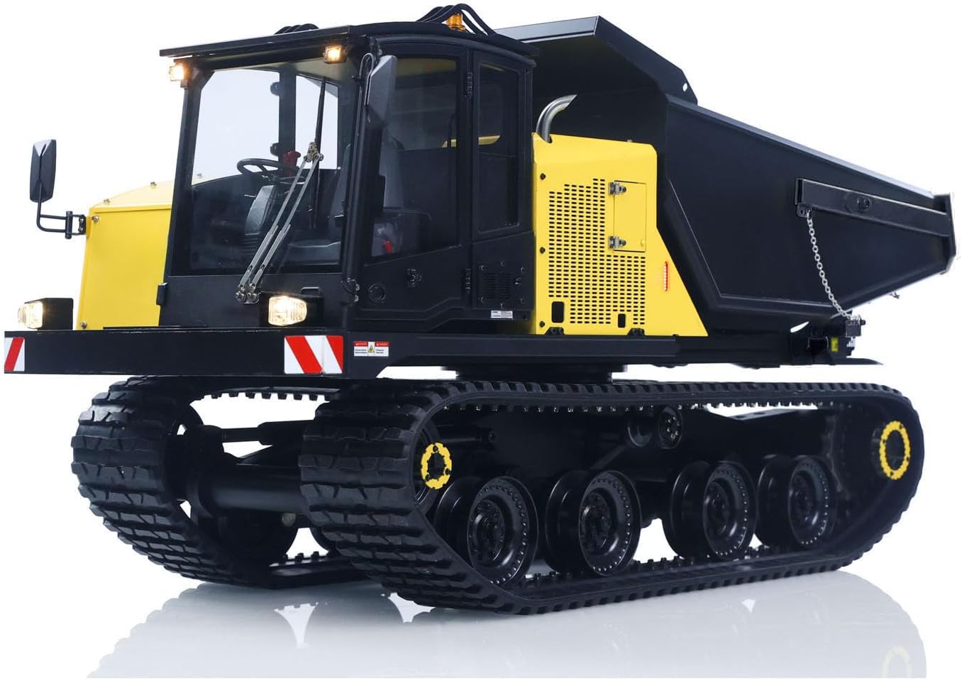 TOUCAN RC HOBBY 1/14 Upgraded T14R Panther Remote Control Hydraulic Crawler Dumper RC Metal Tracked Tipper Truck Frsky X14 Radio