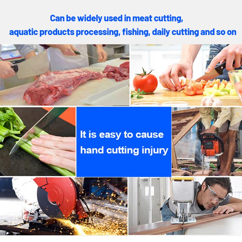 Fydun Cut Stainless Steel Metal Glove For Meat Cutting Chainsaw Work (L)