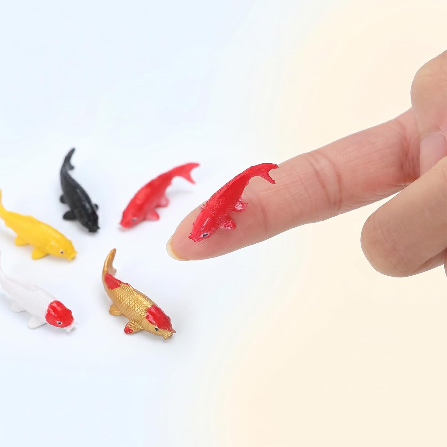 40pcs Mini Fish, 0.59 Inch Realistic Miniature Fish Bulk