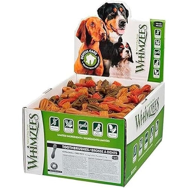 WHIMZEES Snack Dental Cepillo Mix 6,4 cm. Caja 350 und