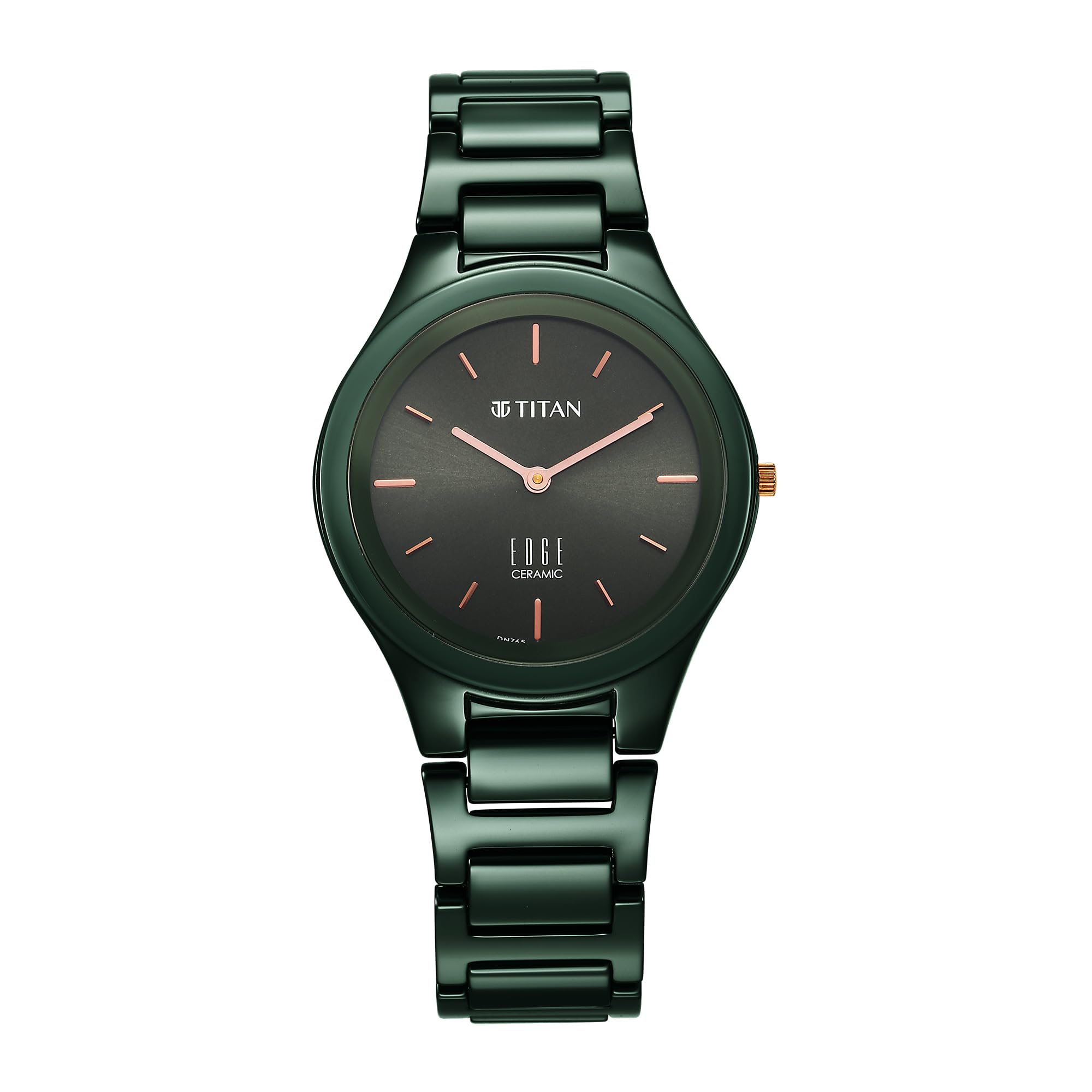 Titan Edge Ceramic Quartz Analog Green Dial Ceramic Strap Watch for Women-NS2653QC06 (B0CH8GW4RP) Amazon Price History, Amazon Price Tracker