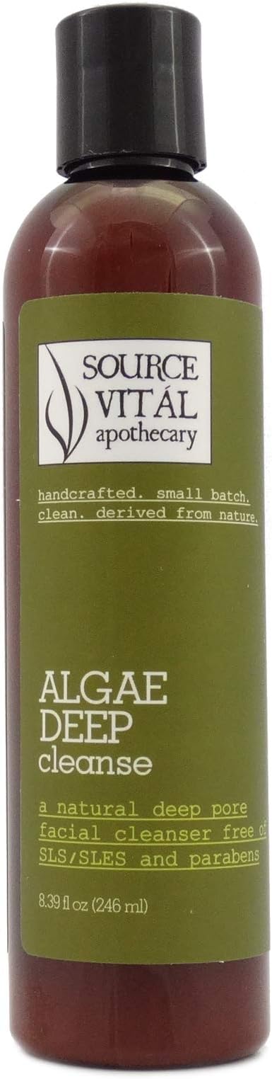 Source Vitál Apothecary | Algae Deep Cleanse | Natural Deep Pore Facial Cleanser | 8.39 Oz.