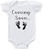Ink Trendz Coming Soon... Baby Feet Pregnancy Announcement Baby Bodysuit