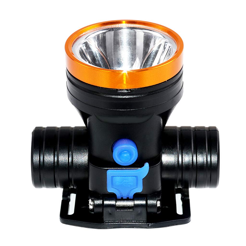 Linterna frontal LED, mini faro recargable, impermeable, luz nocturna de pesca de largo alcance, linterna montada en la cabeza