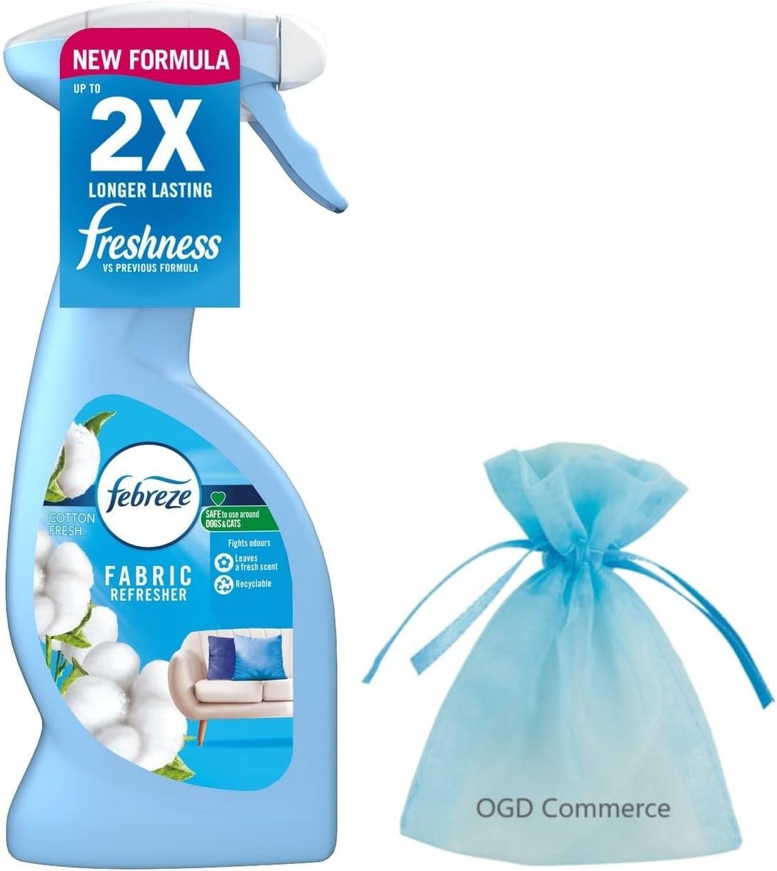 Febreze Fabric Refresher Spray, Freshens Clothes & Fabrics, 375ml
