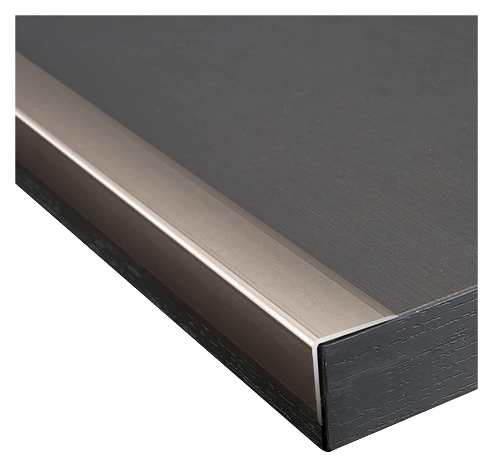 KEuLen Profilo di Transizione, Striscia di Soglia, Strisce di Transizione for Scale a Forma di L for Bordi di Scale in Lega di Alluminio(Rose Gold)