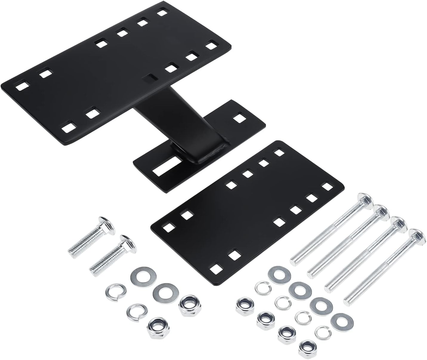 Geeyae Spare Tire Carrier, Spare Tire Wheel Mount Holder Powder Coated Bracket Compatible with 4 & 5 & 6 Lugs Trailer Wheels on 4", 4.5'', 4.75''