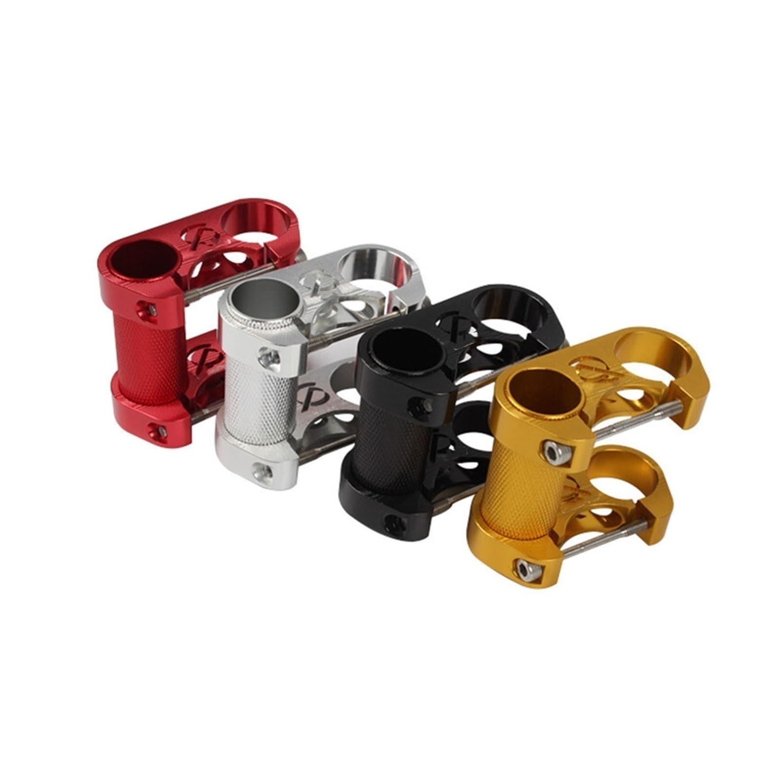 Prolunga Manubrio Bici，Alza Manubrio Bicicletta Bicycle Doppio Stelo Riser Capannone Bicycle Manubrio Regolabile Doppio Stelo Pieghevole Bike STEM Extender