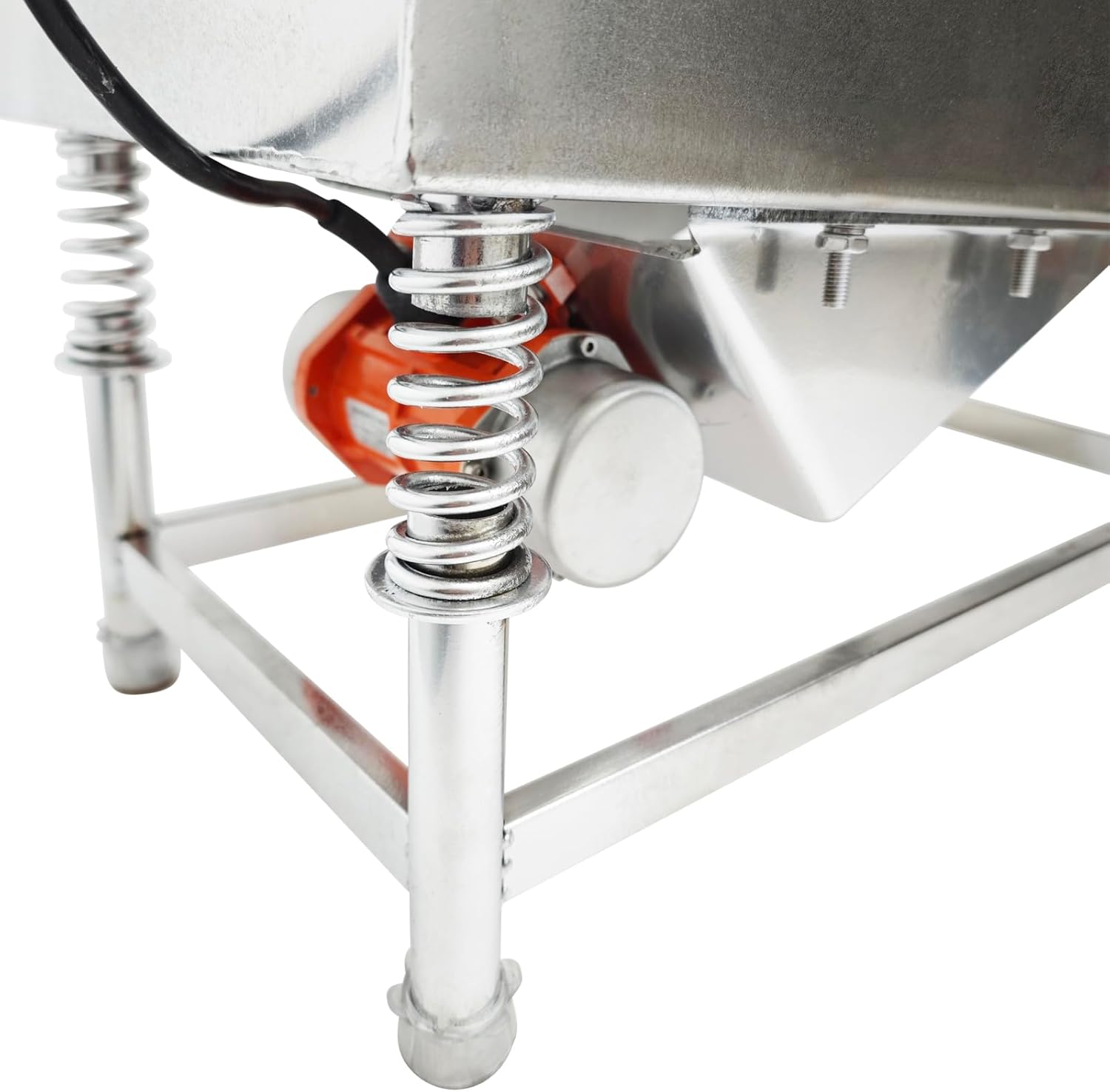 Electric Vibrating Sifter with 0.5mm Screen Straight Vibrating Sieve Shaker Stainless Steel Linear Sifter Machine Linear Shaker Single Motor 110v