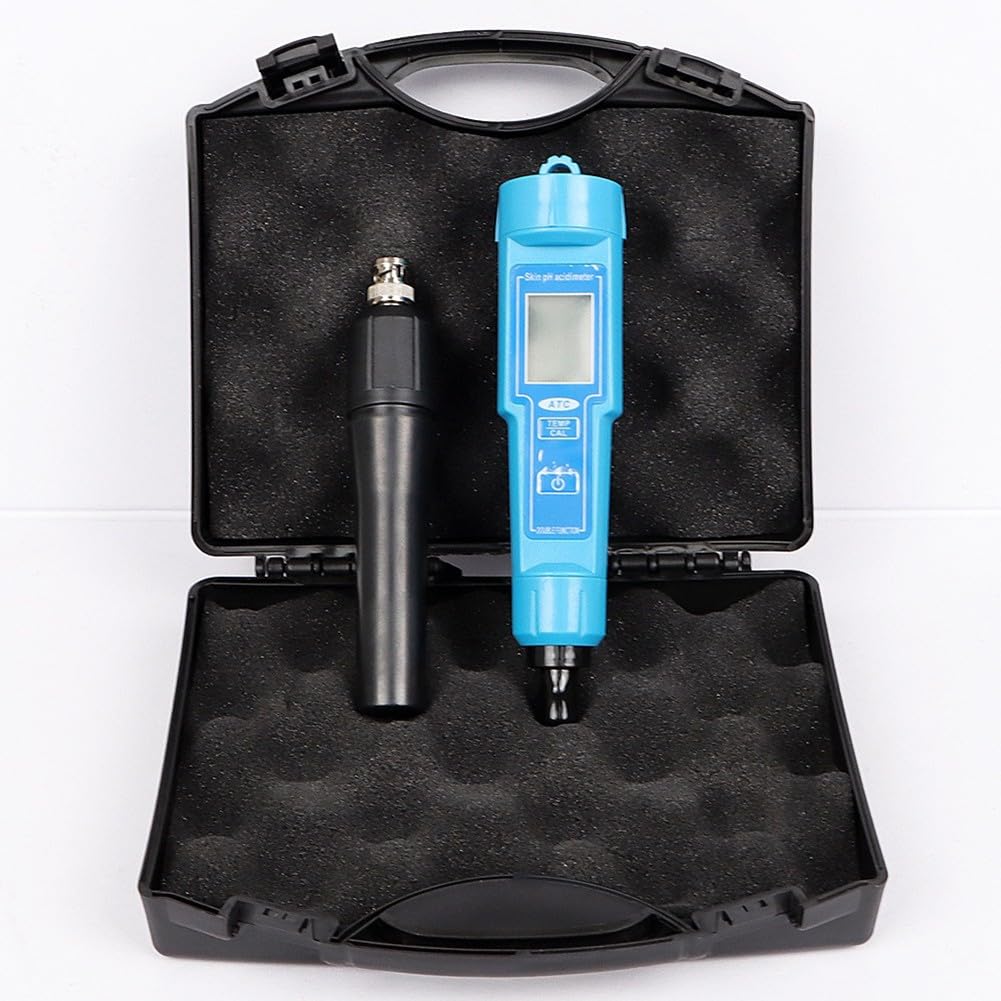 Misuratore di pH digitale 2 in 1 e penna termometro, impermeabile IP67, con ATC, LCD retroilluminato, per acqua, terreno, cibo, laboratorio, acquario, piscina