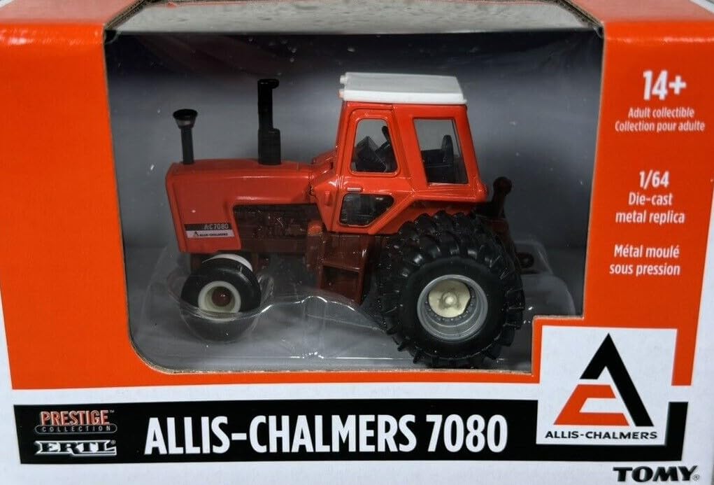 Allis Chalmers 1/64 Scale Maroon Belly 7080 Tractor Model, Small