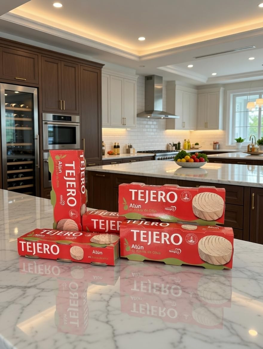 Tejero - Conserva de Pescado | Atún en Aceite de Oliva - 8 Unidades (3 x 52 g)