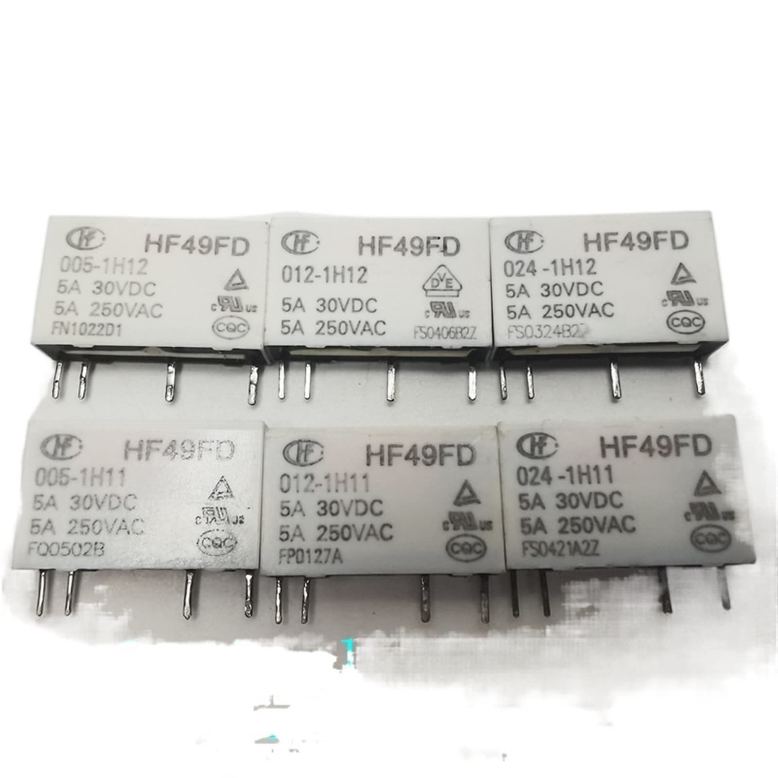 AQHYEBNSR HF49FD 005 012 024-1H11/1H12 Electromagnetic Power Relay 4Pins