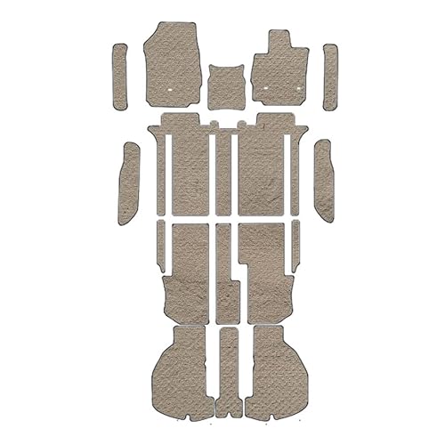 M&K アルファード ヴェルファイア フロアマット 互換品 30系 27/1〜R5/6 後期にも対応 エクセレントタイプ ※お車のグレードをタイプ表で確認しご購入下さい。 (タイプ5, エクセレントベージュ)