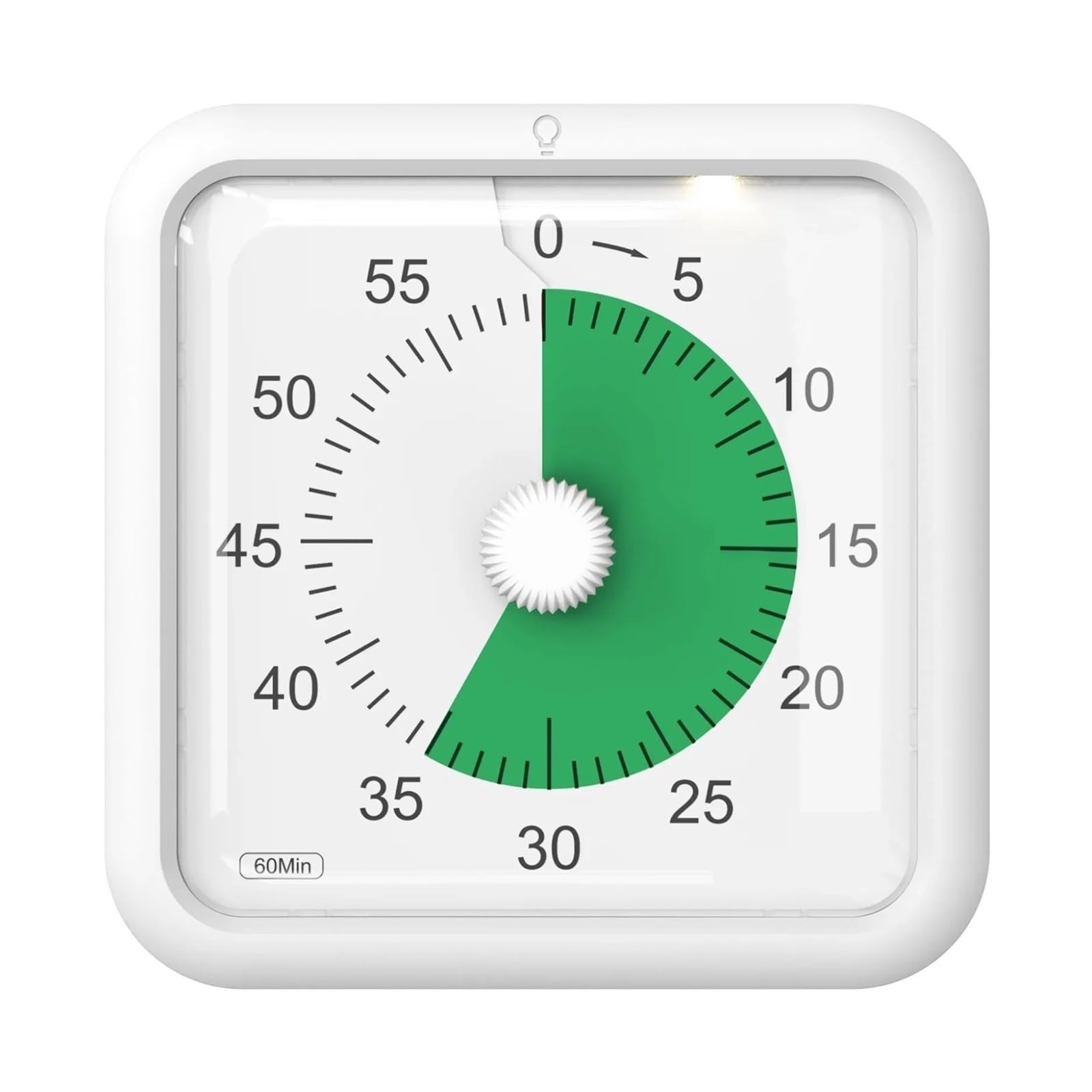 16cm Visual Timer Large 60 Minute Classroom Countdown For Kids And Educators Reliable Efficient(GREEN)
