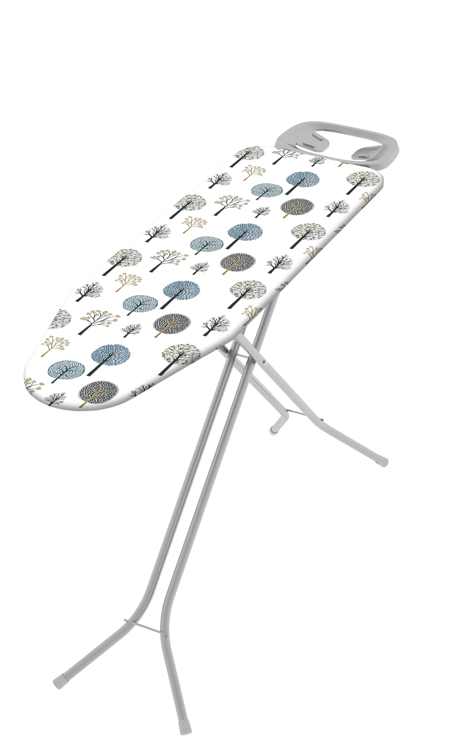 Colombo | Cupido Asse da Stiro 114x36cm con Poggiaferro Rinforzato | Tavola da Stiro Pieghevole Altezza Regolabile Max 90cm | Foderina in Cotone Bio | Gambe Rinforzate Ø 20mm | Made in Italy