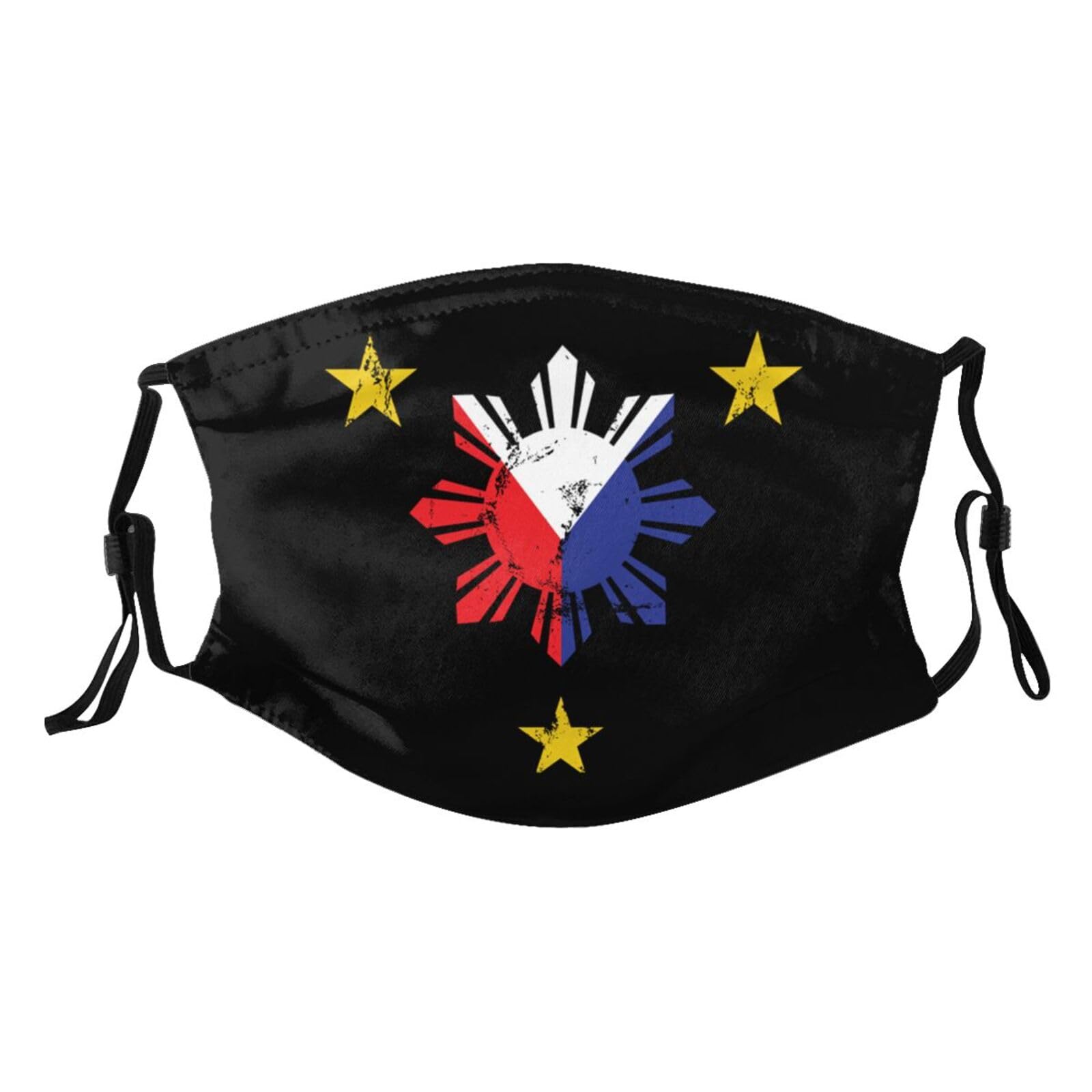 Stars and Sun Filipino Philippines Flag Adult Dust Mask Adjustable Dust Face with 2 Filter