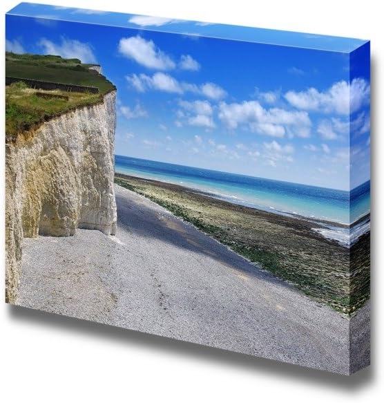 Beautiful Scenery Landscape Comino Island Cliff and View of Mediterranean - Canvas Art Wall Art - 12" x 18"