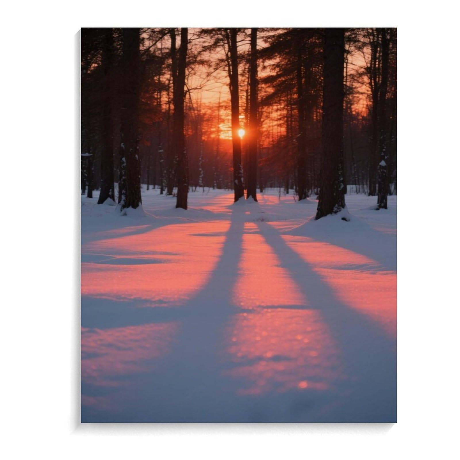 KOAYUBFC Dusk Malen nach Zahlen Kit für Erwachsene Anfänger Erwachsene Malen nach Zahlen Kits auf Leinwand DIY Acryl Ölfarben Malerei mit Pinseln als Geschenk Home Wall Decor