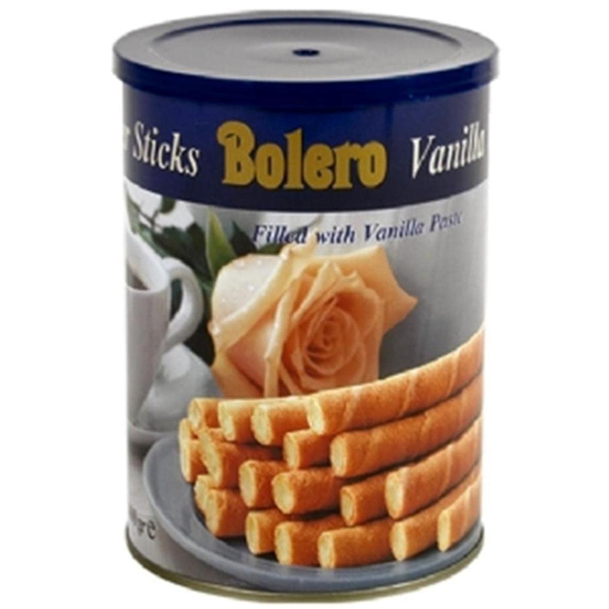 Bolero Chocolate TIN Wafer Sticks Vanilla, 400g