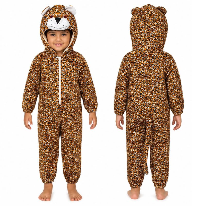 Image of Animal Costume for Kids | Plush Fancy Dress Costume for Boys & Girls |School Fancy Dress, Annual Day, Jungle Theme, Role Play, Halloween & Birthday Party