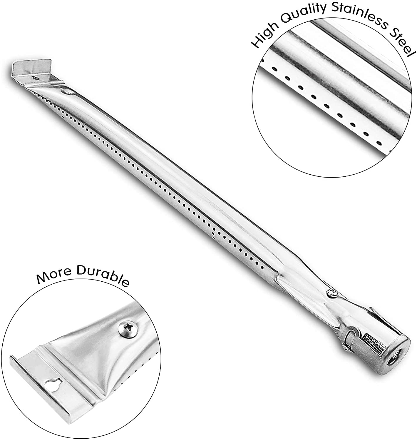 Bar.b.q.s 38,1cm Brûleurs de rechange en acier inoxydable pour Barbecook Siesta, Grill Chef, Kenmore Sears, K Mart, Lowes Gas Grills, Lot de 4