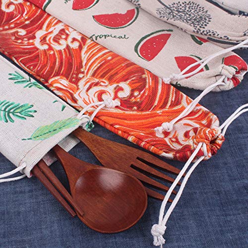Set de 20 Bolsas Reutilizables para Cubiertos y Pitillos miniatura 7