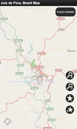 Juiz de Fora, Brasil - Desligado Mapa
