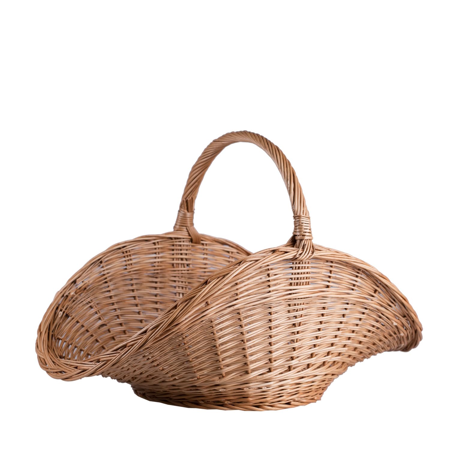 Cesta Portalegna da Interno in Vimini Porta Legna da Interni Fatto a Mano Cesta in Vimini per Legno Cestino per tronchi Ceste per Legna da Interno