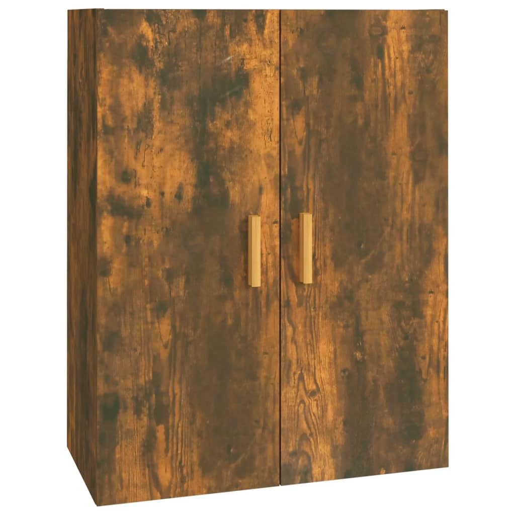 vidaXL Hängeschrank, Wandschrank für Schlafzimmer Wohnzimmer, Schwebeschrank mit viel Stauraum, Bücherschrank Büroschrank Schrank, Räuchereiche